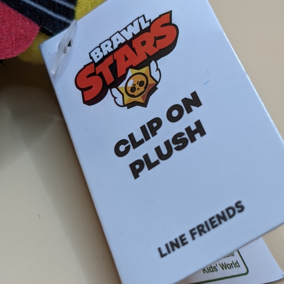Trio of BRAWL STARS Clip on Plush keychain, backpack, or purse charms - Picture 3 of 6